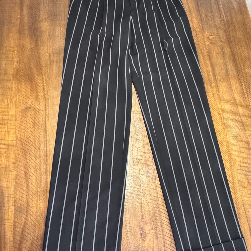 Ralph Lauren Black Pinstripe Dress Pants